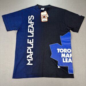 NWT Vintage Starter Toronto Maple Leafs NHL T-Shirt Hockey Mens M Single Stitch